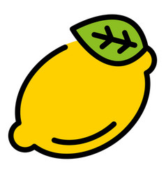 Exotic Lemon Icon Flat