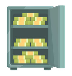 Money Safety Icon Cartoon Bank Box