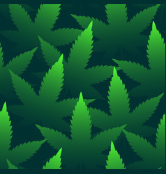 Bright Green Marijuana Leaves Abstract Seamless