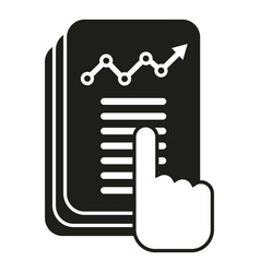 Finance Report Icon Simple Business