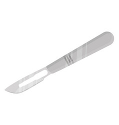 Surgical Scalpel On A White Background