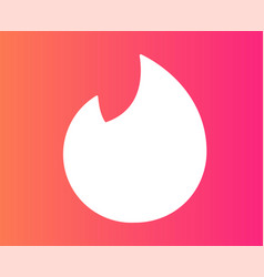 Tinder Social Media Icon Abstract Symbol