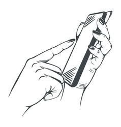 Hands With Phone Dialing A Number