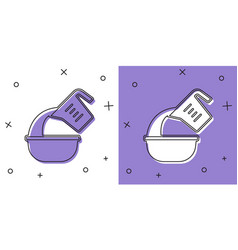 Set Measuring Cup Pouring Liquid Into Bowl Icon