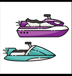 Set Of Jet Ski