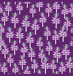 Venus Flytrap Flower Seamless Pattern