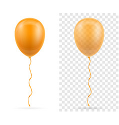 Celebratory Orange Transparent Balloons Pumped