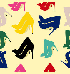 Seamless Pattern Of High Heels Shoes