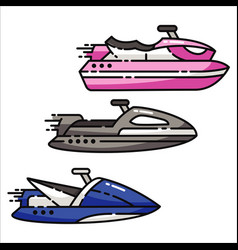 Set Of Jet Ski