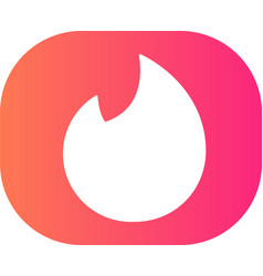 Tinder Social Media Icon Symbol Design