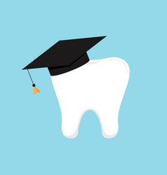 Tooth In Graduation Hat Dental School Icon