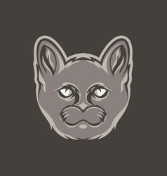 Mascot Head Cat Head Logo