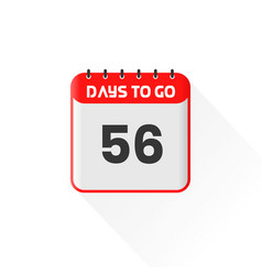 Countdown Icon 56 Days Left For Sales Promotion