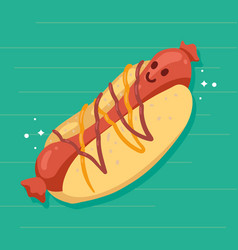 Hot Dog Fast Food Kawaii