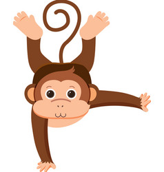 Monkey Dancing Cartoon Character