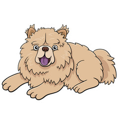 Cartoon Chow Chow Puppy Purebred Dog