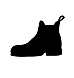 Hand Drawn Horse Riding Boot Silhouette