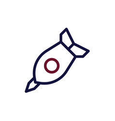 Rocket Icon Duocolor Maroon Navy Colour Military