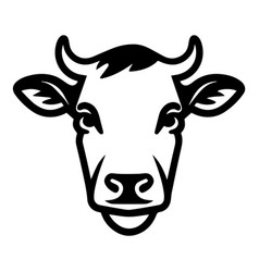 Cow Flat Icon Isolated On White Background