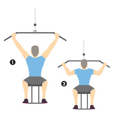 Image Of Man Doing Wide Grip Lat Pull Down