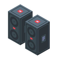 Speakers Video Editing Icon Isometric