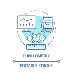 Pupil Measurement Concept Icon