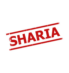 Sharia Red Corroded Seal With Lines