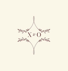 Xo Elegant Wedding Floral Initial Concept