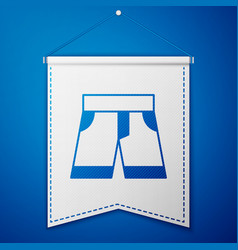 Blue Short Or Pants Icon Isolated On