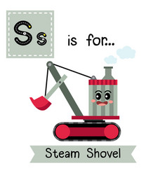 Letter S Tracing Steam Shovel