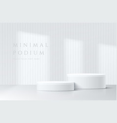 Abstract White 3d Room With Realistic