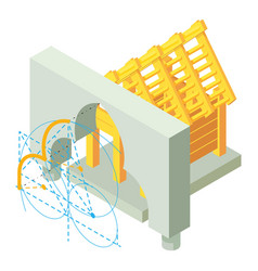 Building Icon Isometric Arch Project