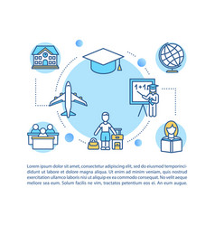 Global Education Concept Icon With Text