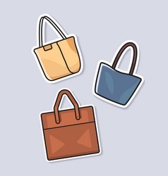 Set Handbags Sticker Fashion Brands Clothes And