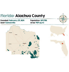 Map Alachua County In Florida