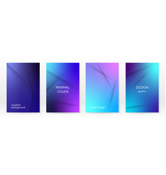 Minimal Poster Pastel Soft Blue Gradient Set