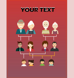 Family Tree Generation People Icons