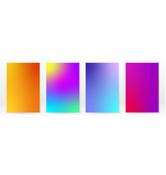 Minimal Poster Pastel Soft Rainbow Gradient Set