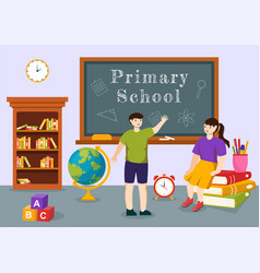 Primary School Of Students Children And School