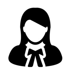 Lawyer Icon Female User Person Profile Avatar