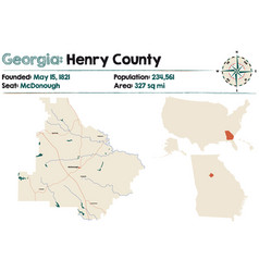 Map Henry County In Georgia