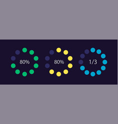 Task Completion Level Circle Infographic Design