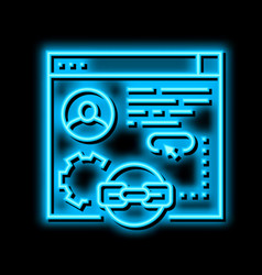 Guest Post Service Neon Glow Icon