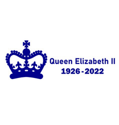 Queen Elizabeth Crown 1926 2022 Blue Symbol