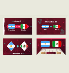 Argentina Vs Mexico Football 2022 Group C World