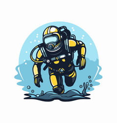 Scuba Diver On The Background Of The Sea