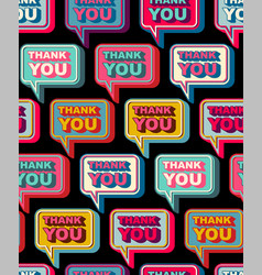 Thank You Bubble Pattern Seamless Gratitude