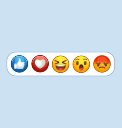 Emoji Reactions Thumb Up Like Love Heart Haha