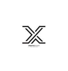 Letter X Line Shape Abstract Modern Logo