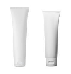 White Cosmetic Cream Tube Blank Toothpaste